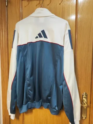 Chándal Adidas Talla XL Blanco y Azul