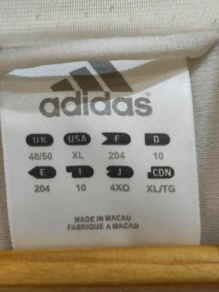 Chándal Adidas Talla XL Blanco y Azul
