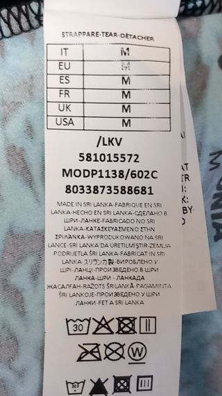 Leggings Calzedonia fantasia leopardata turchese