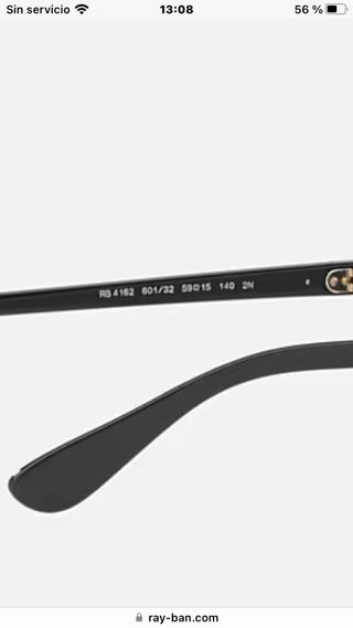 Gafas de sol Ray-Ban negras