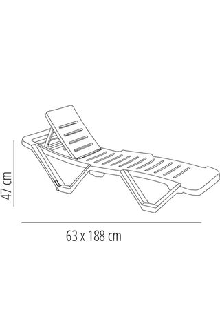 Tumbona y Mesa dos tumbonas para Jardín o piscina