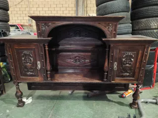 2 armarios buffet vintage madera tallada