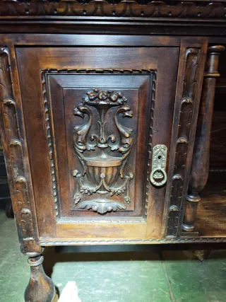 2 armarios buffet vintage madera tallada