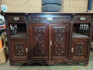 2 armarios buffet vintage madera tallada