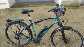 Bicicleta Eléctrica Azul ,5año,19000km