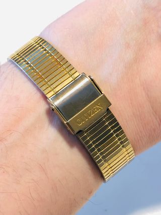 reloj citizen tank vintage oro - estado impecable