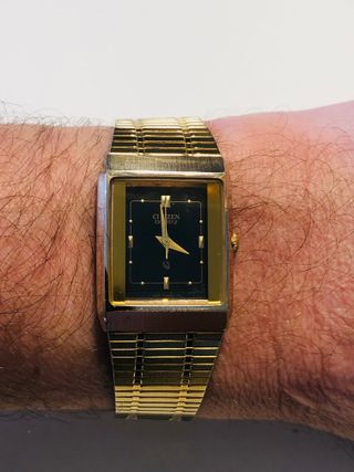 reloj citizen tank vintage oro - estado impecable