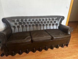 Sofá de piel 3 plazas