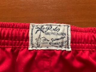 Bañador niño Polo Ralph Lauren rojo (talla 3/3T)
