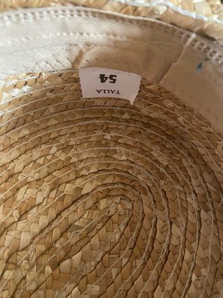 Sombrero de paja canotier