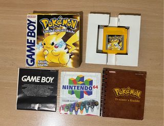 Pokémon Amarillo Edición Especial Pikachu Game Boy