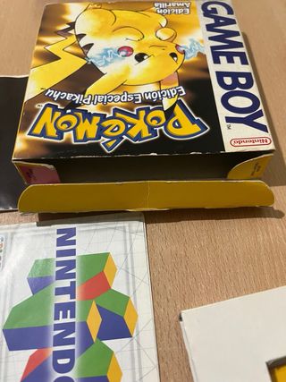 Pokémon Amarillo Edición Especial Pikachu Game Boy