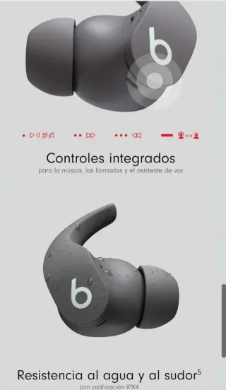 Auriculares Beats Totalmente Inalámbricos Grises