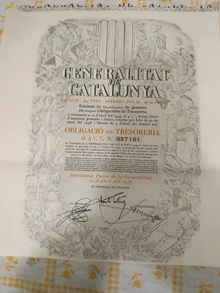 Bono Generalitat de Catalunya 5,2%