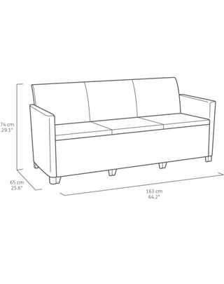 Keter Nora Conjunto de jardín Exterior 4 plazas