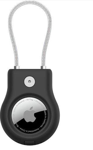 Funda AirTag Apple Negra con Cable