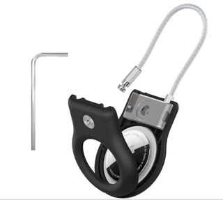 Funda AirTag Apple Negra con Cable