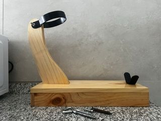 Soporte Jamonero Madera y Metal