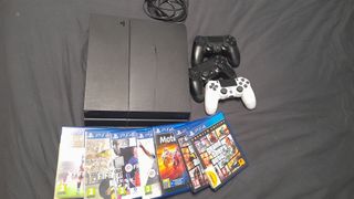 PS4 (Playstation 4) + Juegos y Mandos