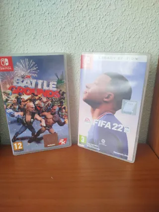 WWE 2K Battlegrounds y FIFA 22 Nintendo Switch
