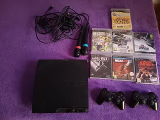 Consola PlayStation 3 Negra + Juegos y Mandos