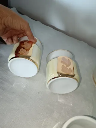 Juego de refrescos. Jarra y vasos. Vintage