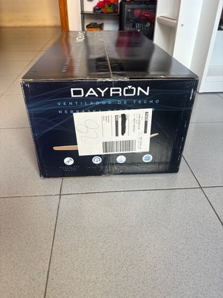 Ventilador de Techo Dayron Nebraska Negro 38W