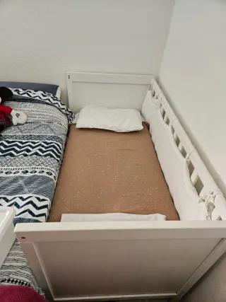 Cuna SUNDVICK ikea + cochón