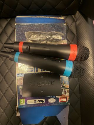 2 Micrófonos SingStar PS3 + Receptor Disney