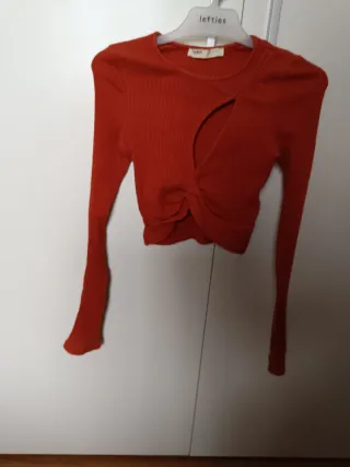 Camiseta Pull&Bear naranja talla S