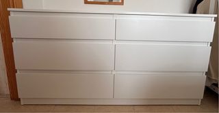 Cómoda IKEA KULLEN 6 cajones blanca