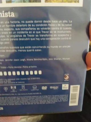 DVD El Maquinista (Drama/Suspense)