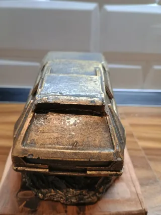 Scultura Lancia Delta S4 Ceramica e Legno