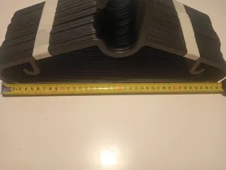 30 Perchas Plástico Ikea Negras