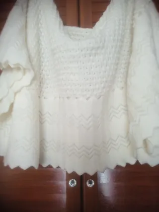 Falda flamenca blanca y amarilla con REGALO TOCA !