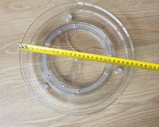 Bandejas giratorias transparentes