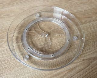 Bandejas giratorias transparentes