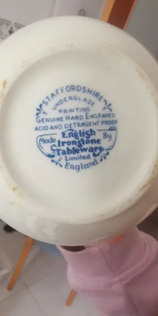 Vajilla Porcelana Inglesa IronStone.