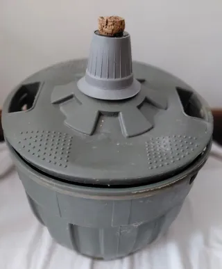 Damajuana de vidrio verde