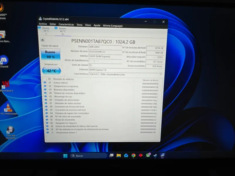 SSD NVMe 1TB Phison HP Omen afbeelding 4