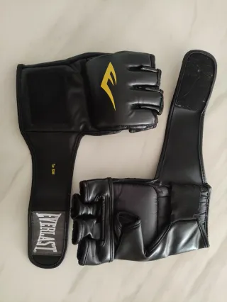 Guantes MMA Everlast S/M y Vendas Boxeo