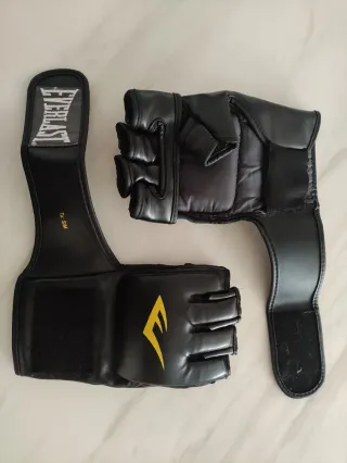 Guantes MMA Everlast S/M y Vendas Boxeo
