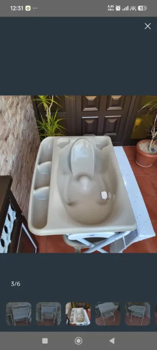 Cambiador bañera bebé