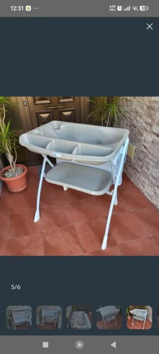 Cambiador bañera bebé