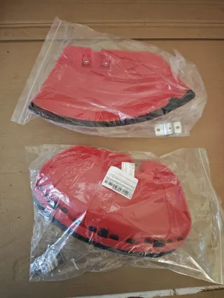 Protector desbrozadora rojo