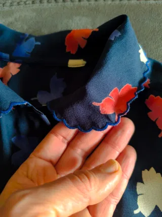 Blusa vintage semitransparente Talla M