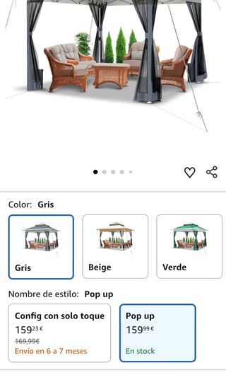 Carpa plegable gazebo VOUNOT