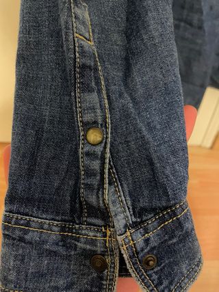 Camisa tejana Zara azul