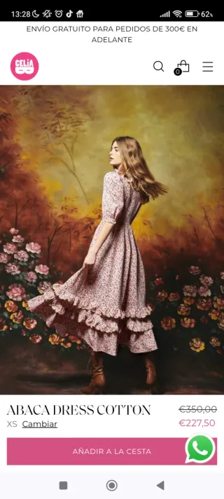 Vestido Celia B floral rosa