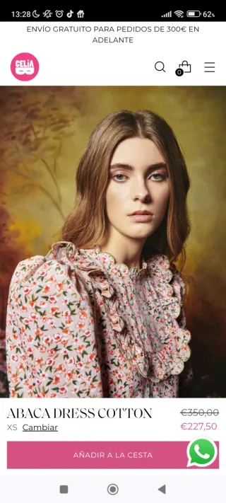 Vestido Celia B floral rosa